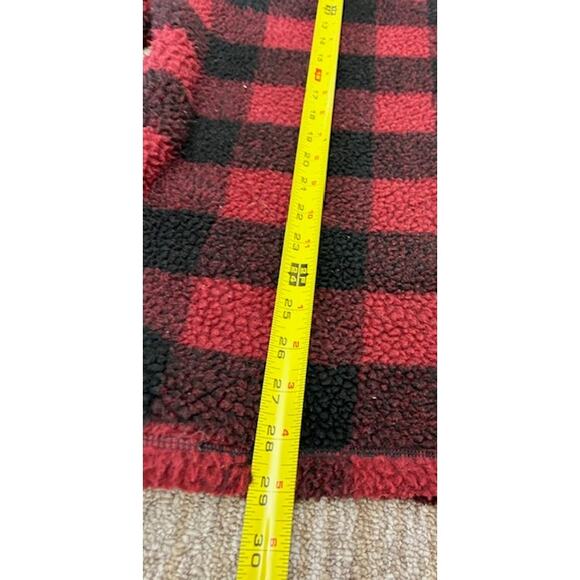 Wrangler Buffalo Print Sherpa ¼ Zip Lined Sherpa Mens Fleece Size L - Picture 5 of 7